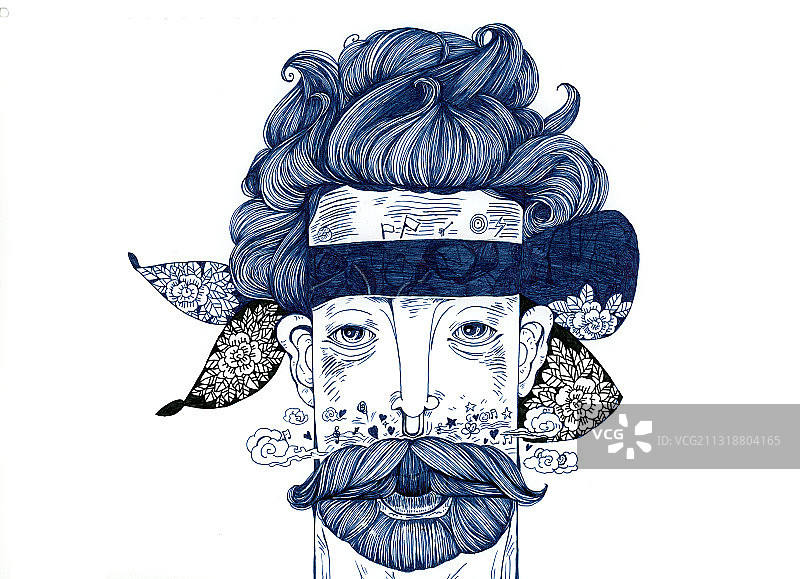 黑白插画图片素材