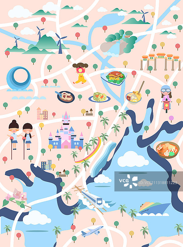 厦门地图图片素材