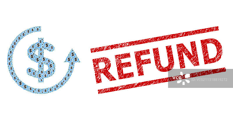 退款分形马赛克退款图标图片素材