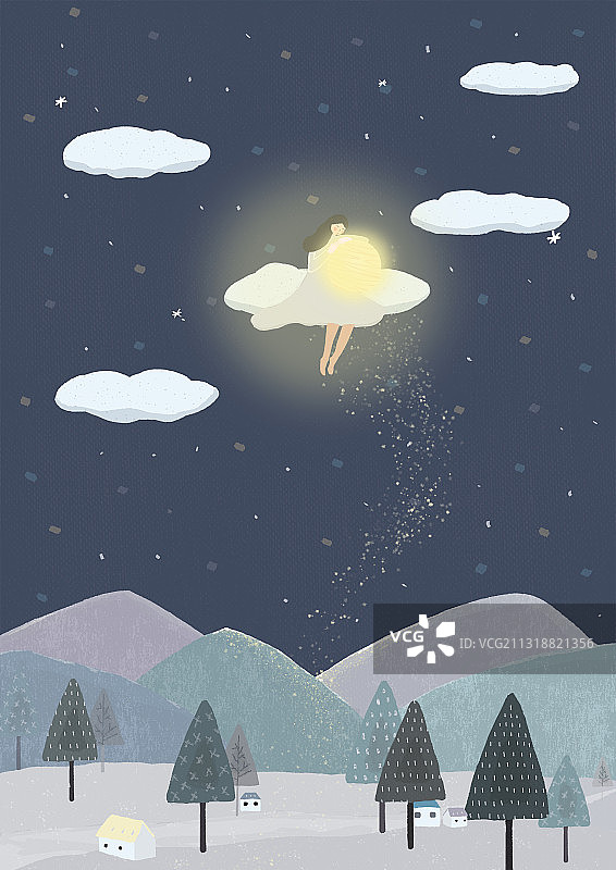 梦境女孩图片素材