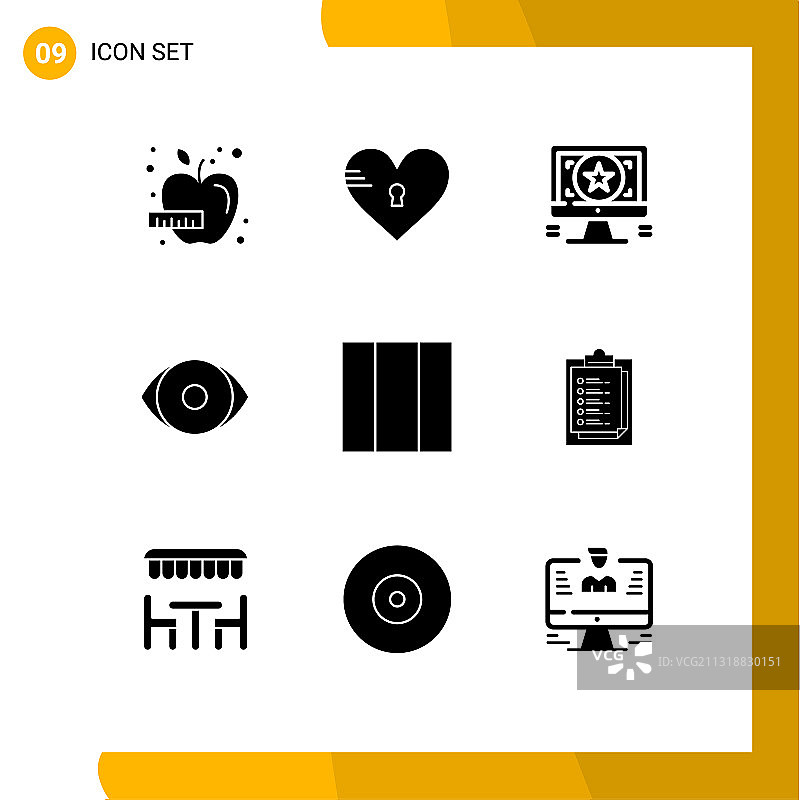 组9固体符号符号和符号图片素材