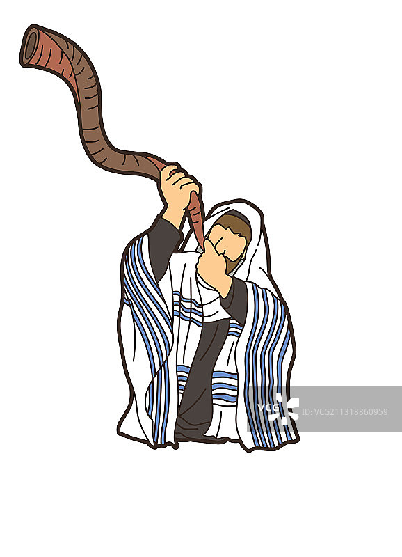 犹太号角图片素材