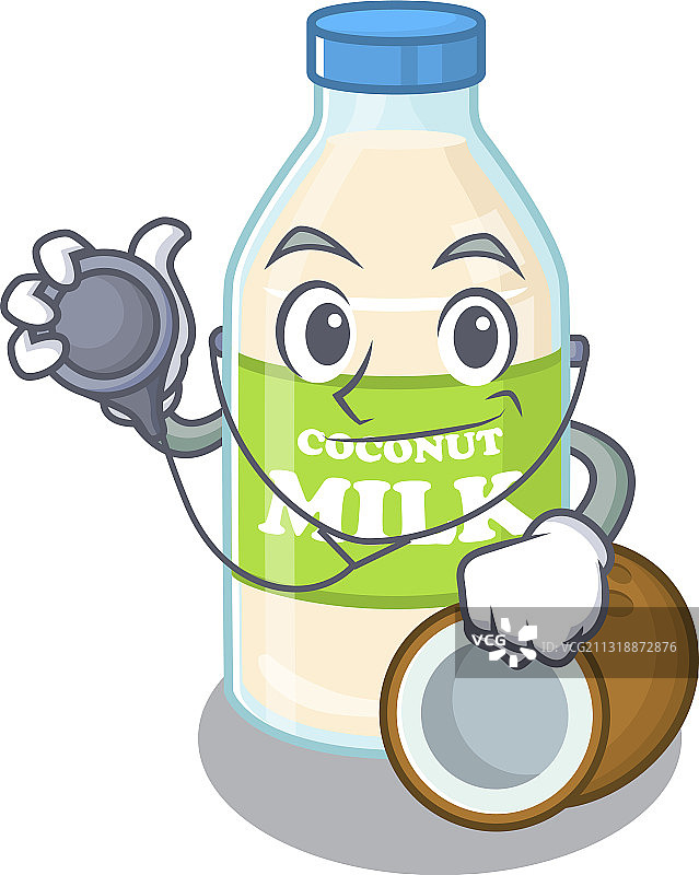 椰奶卡通吉祥物图片图片素材