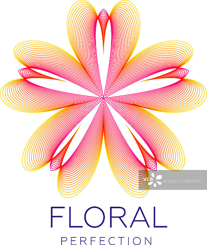 奇妙的抽象花朵造型图片素材