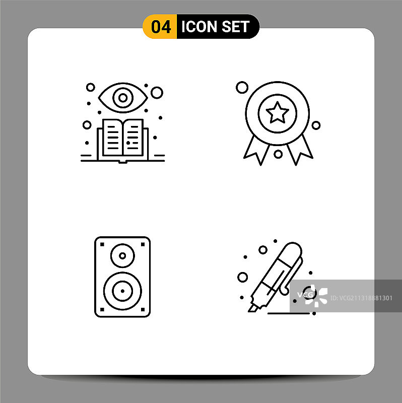 4创意图标的现代标志和符号图片素材