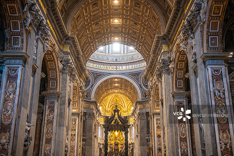 梵蒂冈圣彼得大教堂图片素材