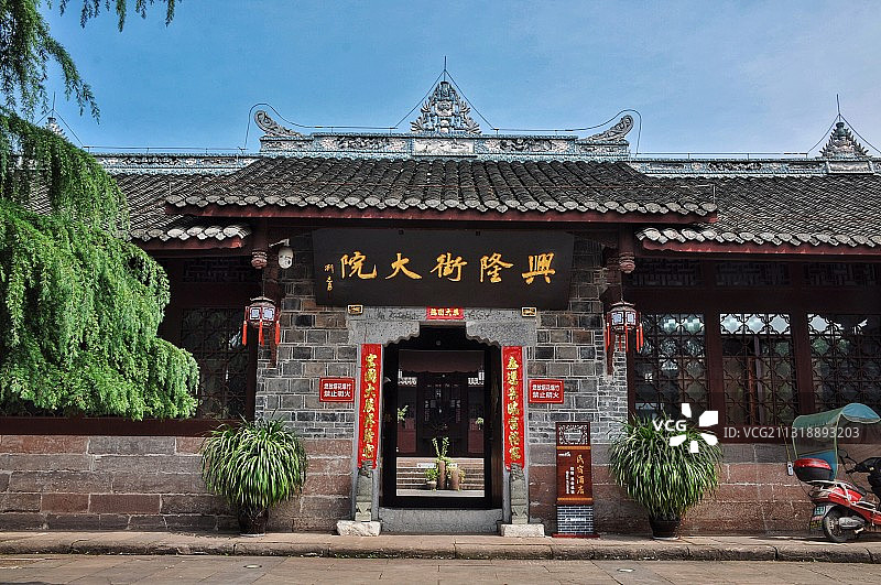 重庆潼南双江古镇 兴隆街大院图片素材