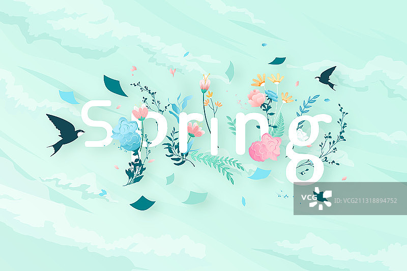 卡通春天妇女节女神节女生少女购物电商促销优惠在线教育矢量插画图片素材