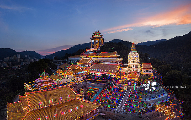 槟城鹤山极乐寺图片素材