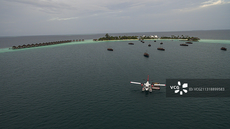 马尔代夫无人机！图片素材