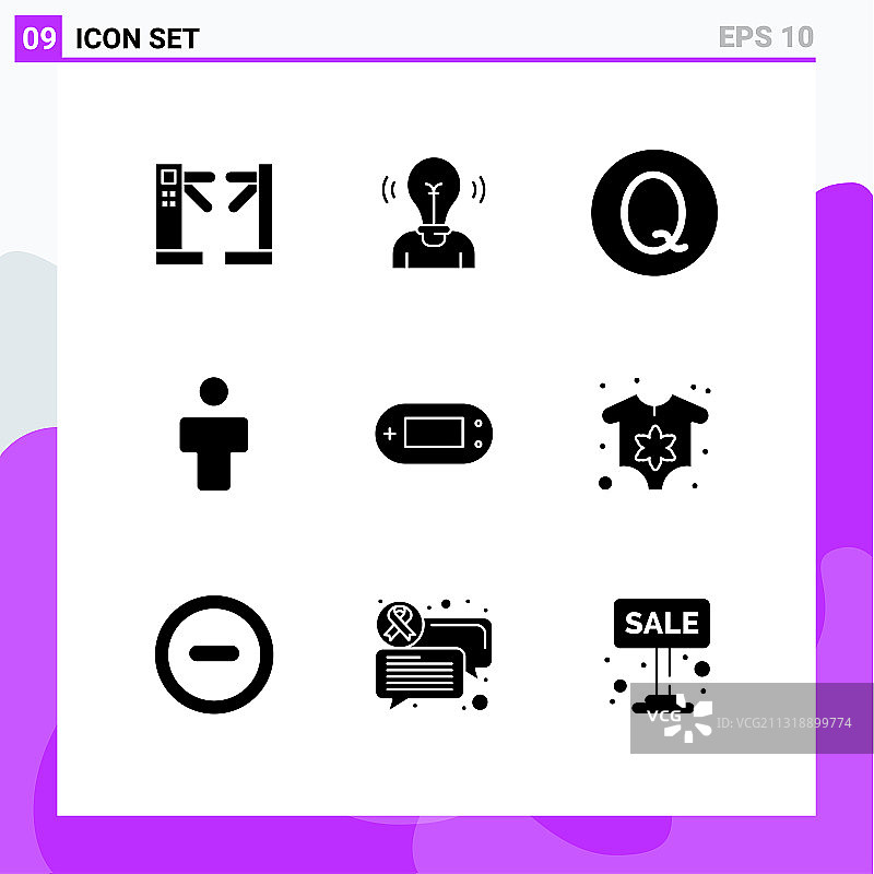 通用图标符号组9现代立体图片素材