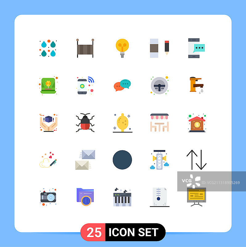 股票图标包25行符号和符号图片素材