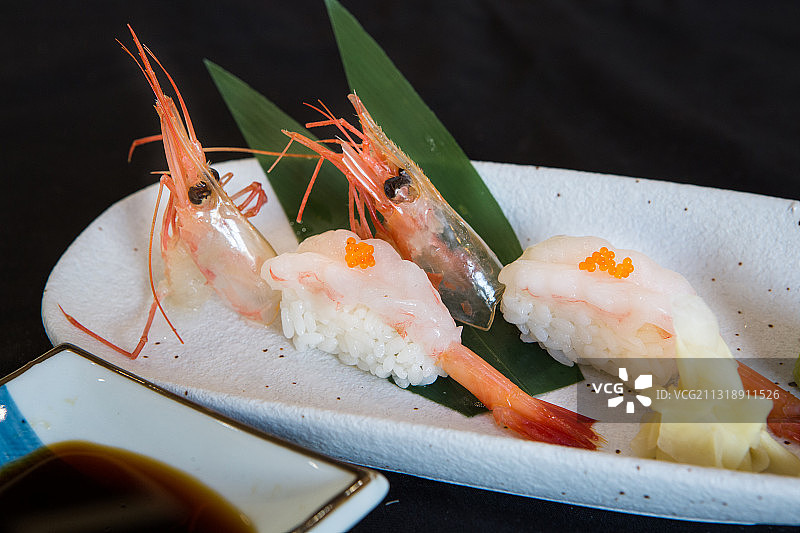 甜虾寿司图片素材