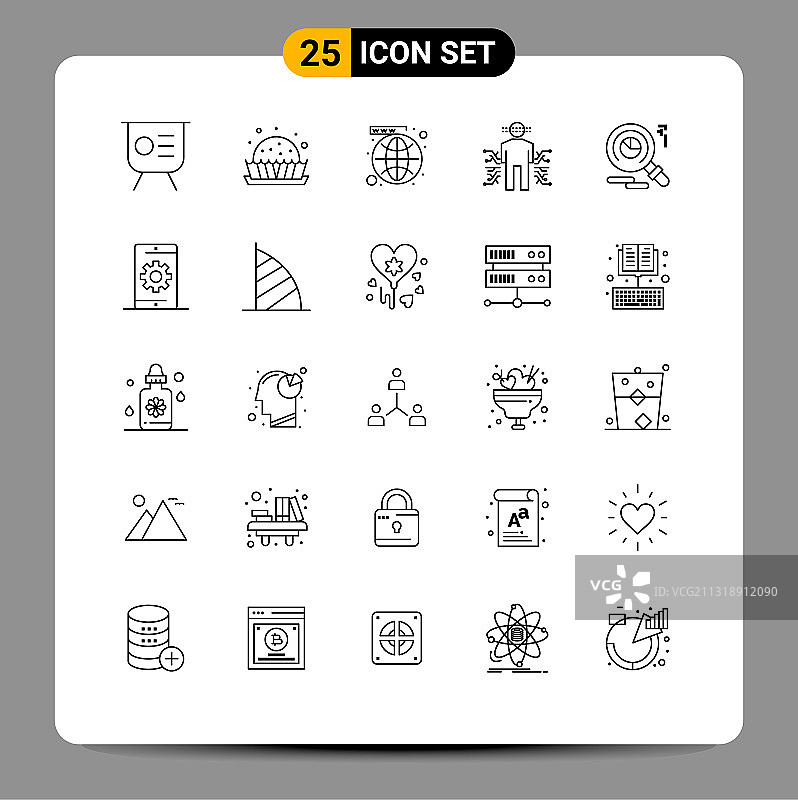 25线概念为网站移动和应用程序图片素材