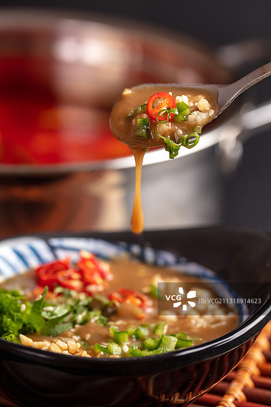 火锅调料蘸料芝麻酱料图片素材