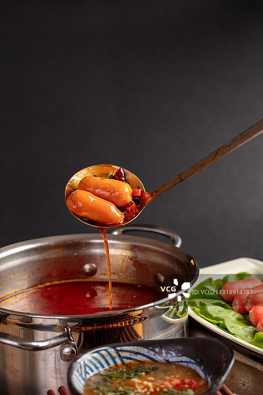 火锅菜亲亲肠小香肠脆脆肠图片素材