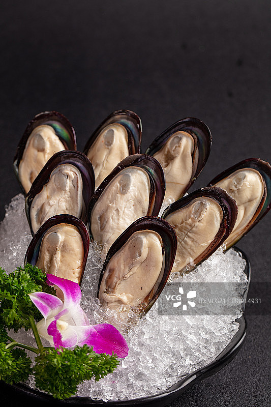 火锅菜青口贝牡蛎图片素材