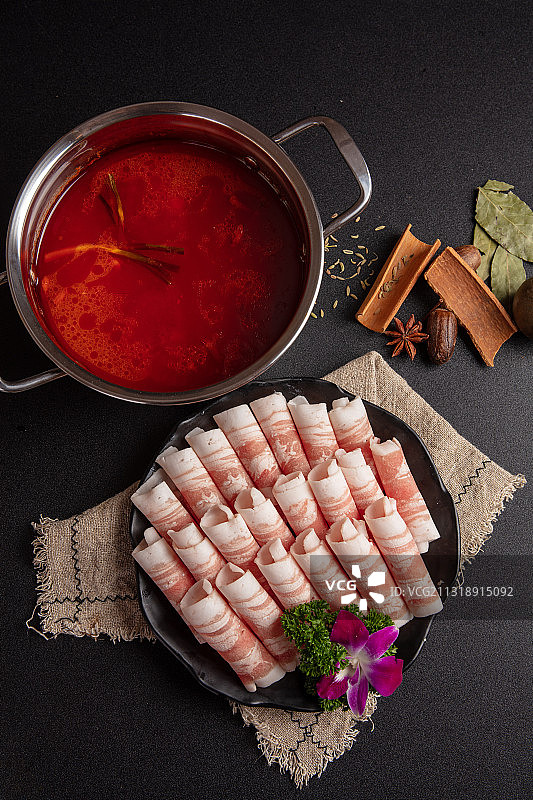 火锅菜肥牛肥羊肉卷图片素材