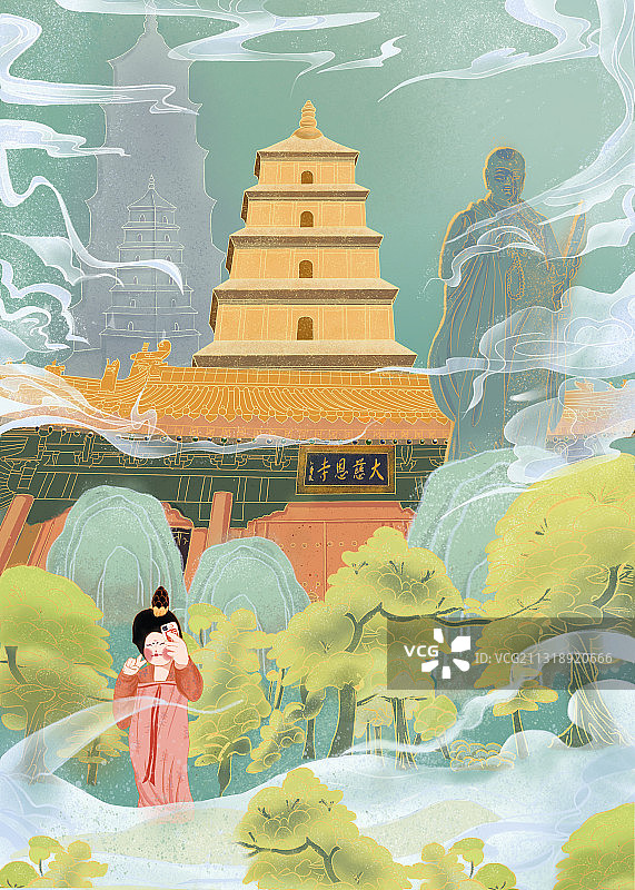 大慈恩寺图片素材