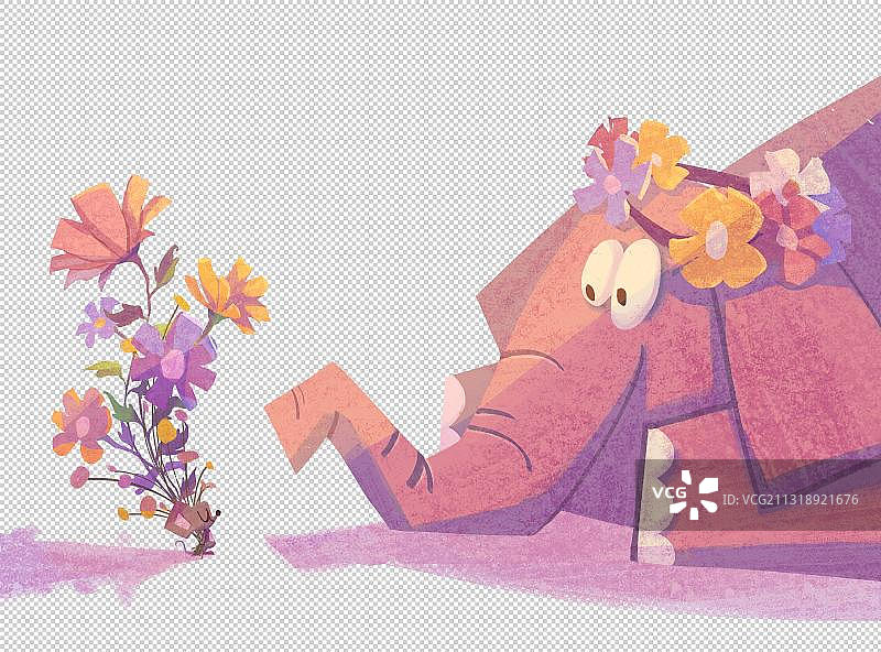 大象和老鼠图片素材