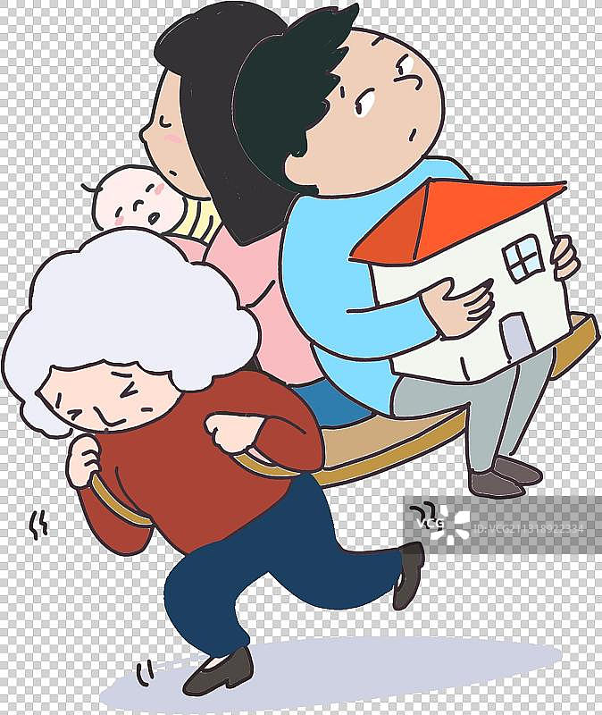 啃老元素图片素材