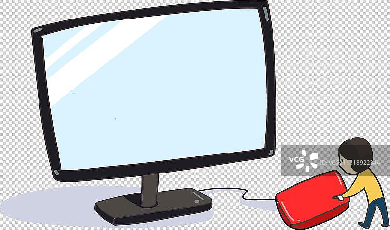 电脑与点击元素图片素材