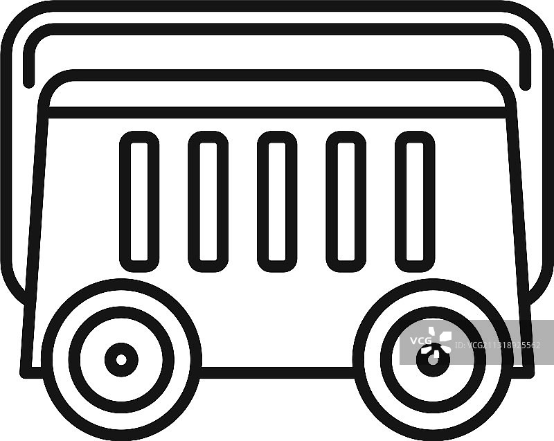 便携式发电机图标轮廓样式图片素材