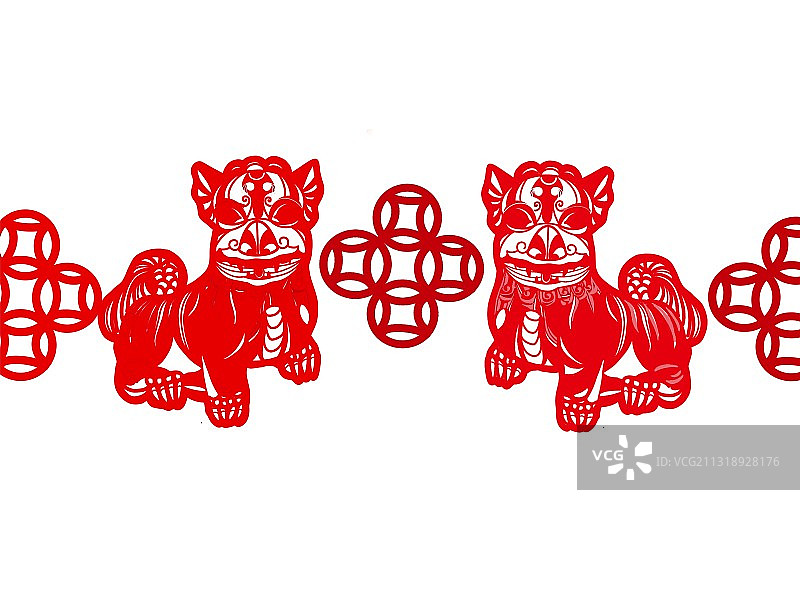 民间石狮图样图片素材