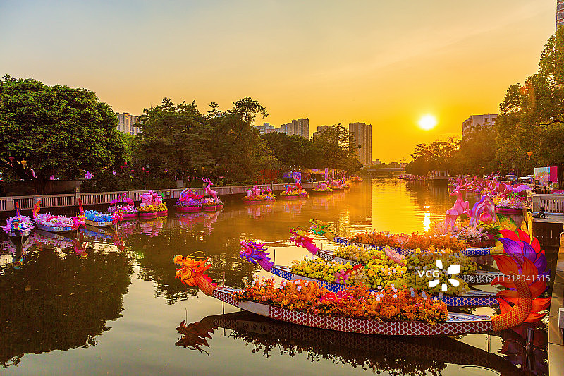 佛山市南海区里水镇梦里水乡景区图片素材
