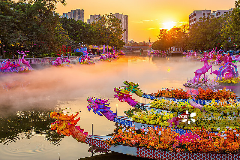佛山市南海区里水镇梦里水乡景区图片素材