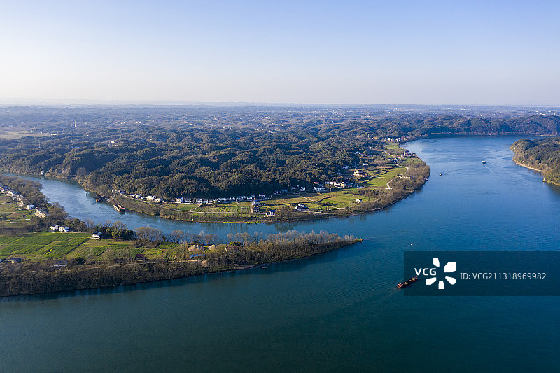 印象沅江+湖南省常德市桃源县桃花源镇图片素材