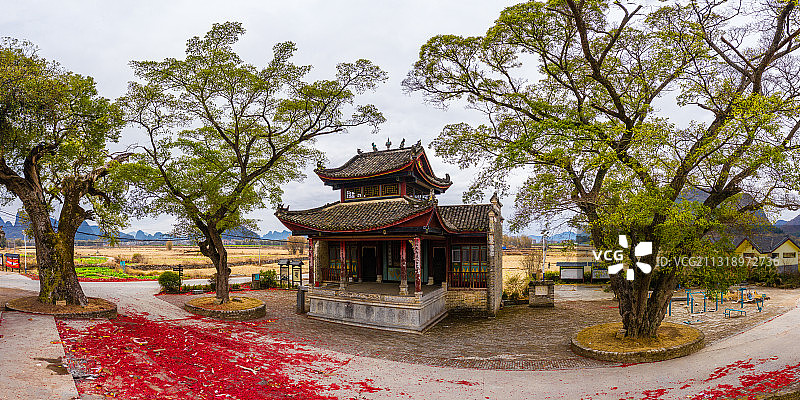 广西贺州钟山大田村古戏台图片素材