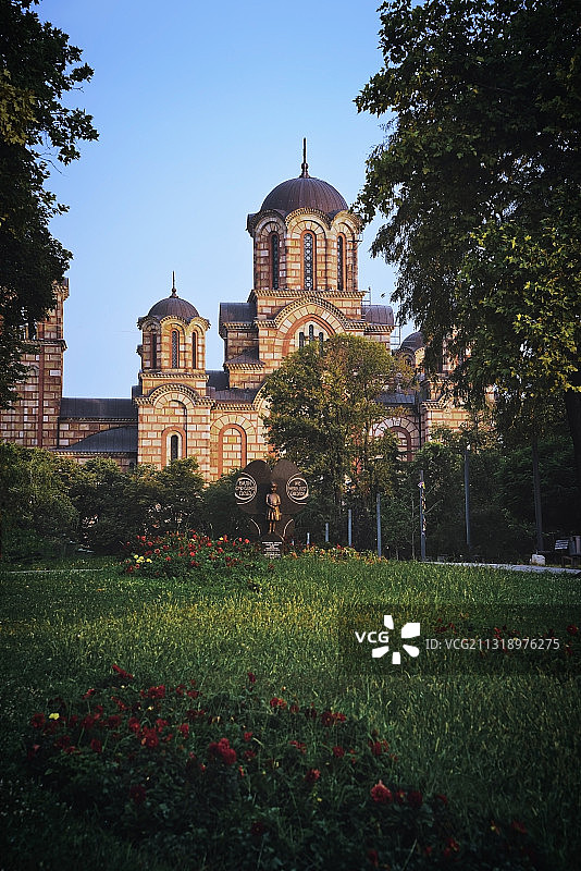 贝尔格莱德圣马可教堂 Belgrade Serbia图片素材