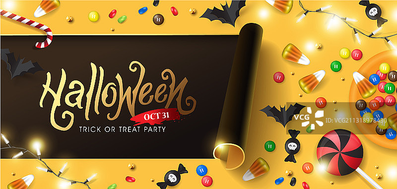 万圣节派对邀请banner图片素材