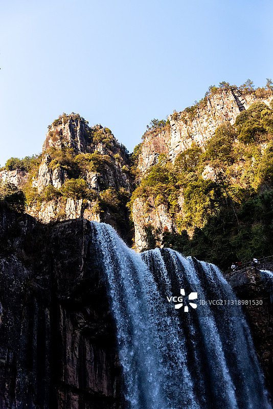 温州市文成县刘伯温故里百丈漈风景区图片素材