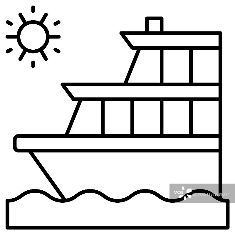 邮轮图标夏季旅行相关图片素材