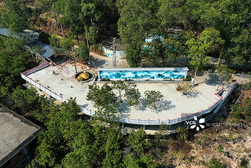 广东省东莞市樟木头镇广东观音山国家森林公园航拍图片素材