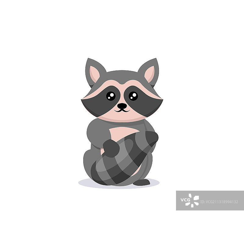 可爱浣熊图片素材