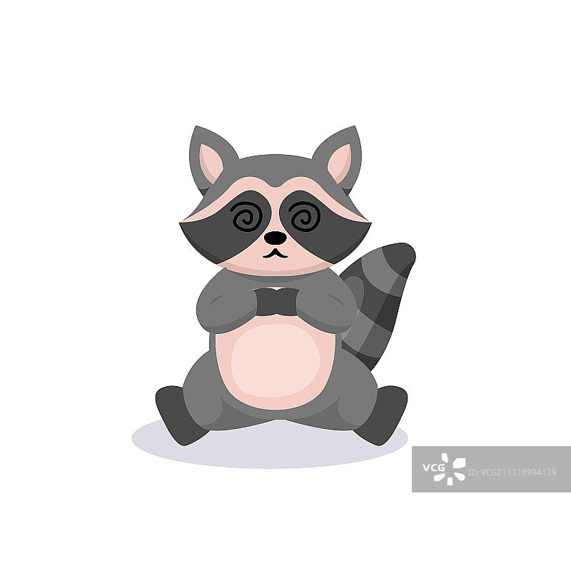 可爱浣熊图片素材