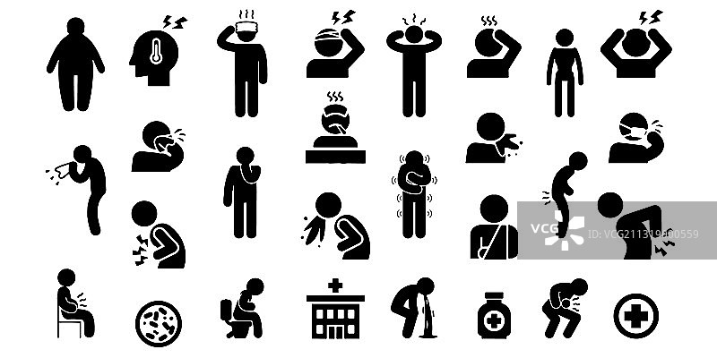 疾病图标合集图片素材