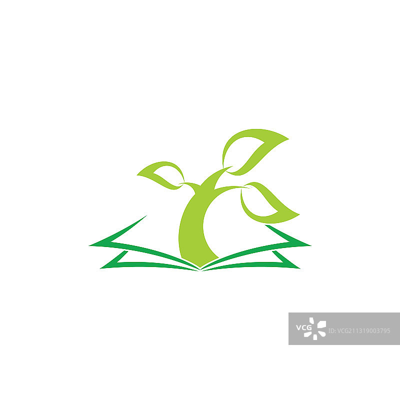 书籍树木生物学符号图片素材