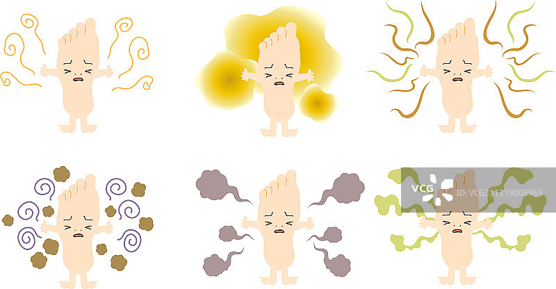拟人化的臭鞋底图片素材