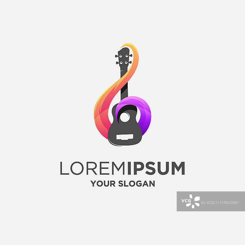 吉他音乐Logo图片素材