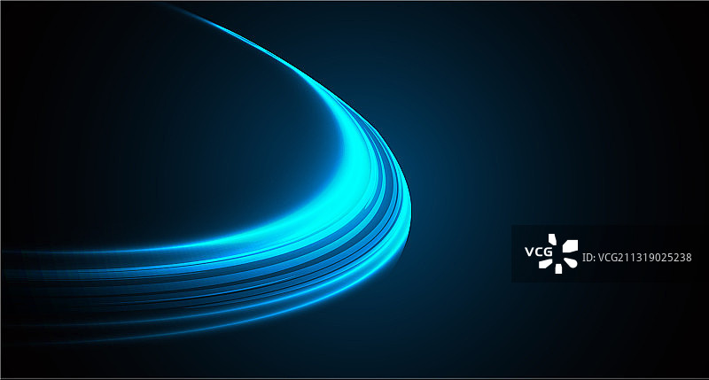 抽象蓝速光运动形成圆形光线素材图片图片素材