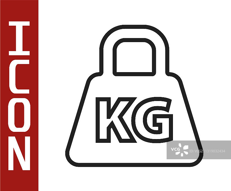 白色背景上的黑色哑铃图标图片素材