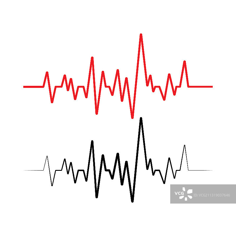 脉搏线图模板图片素材