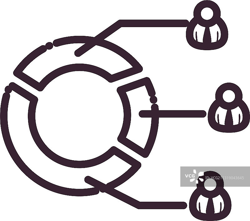 带有甜甜圈图的总统选举进度图片素材