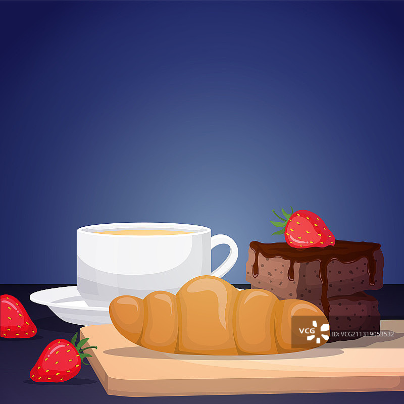 面包布朗尼黑森林蛋糕美食摄影图片素材