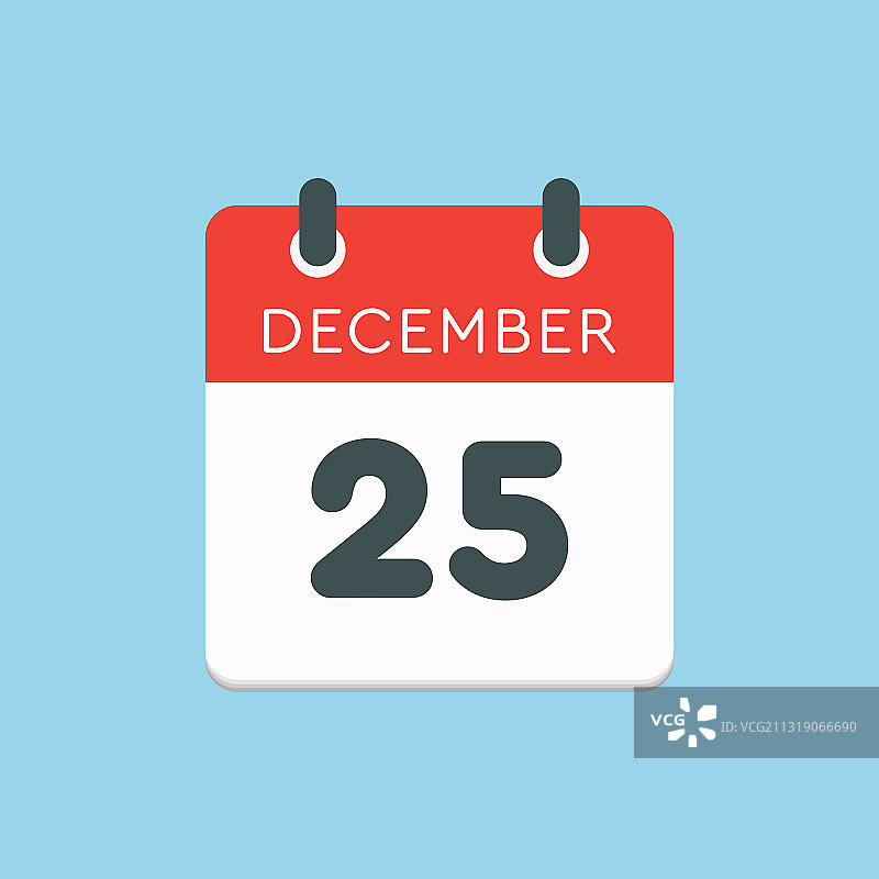 12月25日日历图标模板图片素材