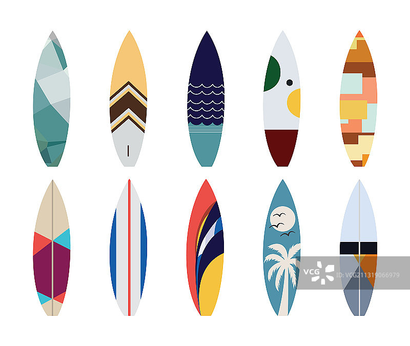 冲浪板设计图案图片素材